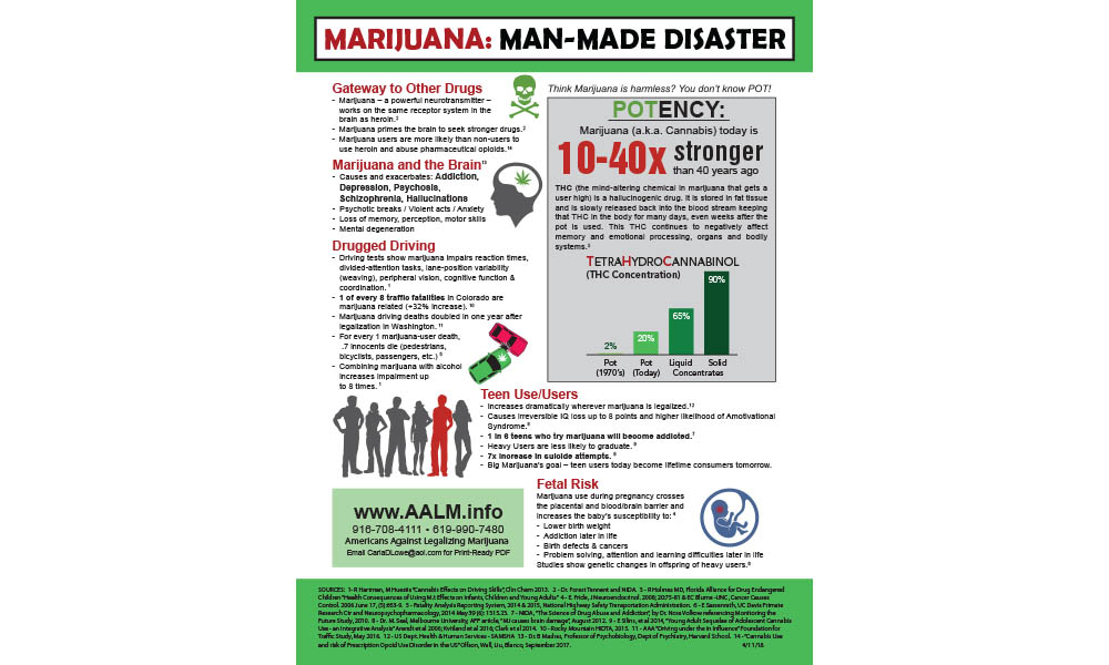 Poster Marijuana MANMADE.DISASTER